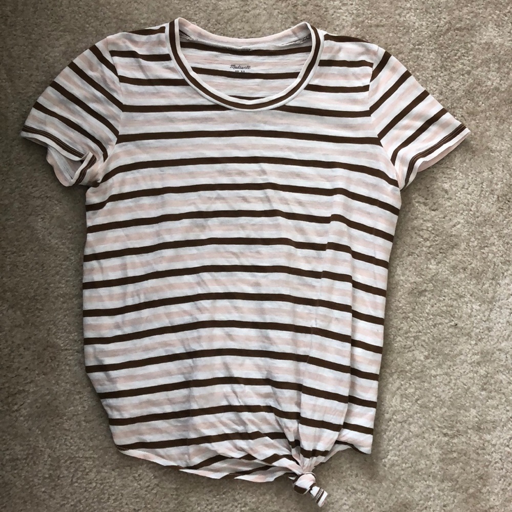 Madewell Striped Knot Tee